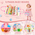 Aurasys Toddler Busy Board Montessori Toys for Girl Birthday Gift,Educational Learning Sensory Busy Book, Airplane Car