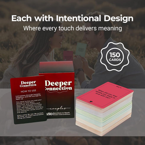 150 Deeper Connection, Couples Games with Deep Questions to Build Intimate Connection & Trust, Relationship Couples