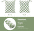 Pack 2 Ohocut Sage Green Checkered Waterproof Wet Dy Diaper Bag for Baby Essentials, Travel, Swimsuit, Beach Bag