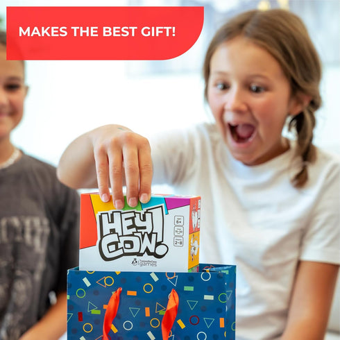 Tweedle Dee Games 6+ Hey Cow! - Family Card Game for Kids and Adults - Fun Farm-Themed Strategy Game Ages - Easy