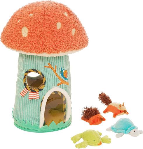Manhattan Toy Plush Fill & Spill Toadstool Cottage Baby and Toddler Activity Toy