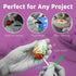 Artlicious Foam Brushes Wood Handle Brush Set for Craft, Watercolor, Oil, Gouache, Face Art, Miniature Detailing