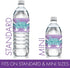 Mermaid Birthday Water Bottle Labels - 24 Stickers for Under The Sea Party Decorations, Mermaid Supplies