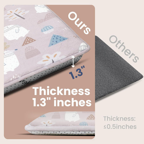 Floor,1.3" 50"x50",Extra Crawling&Tummy Baby Play Mat for Thick Cushioned Playpen Mat Soft Elasti-Foam,Water Repellent