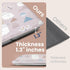 Floor,1.3" 50"x50",Extra Crawling&Tummy Baby Play Mat for Thick Cushioned Playpen Mat Soft Elasti-Foam,Water Repellent