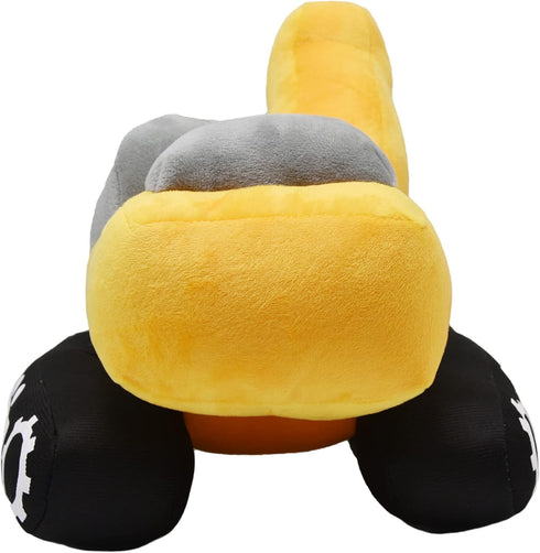Soft Excavator Stuffed Construction Toy, Cute Plush Digger Truck, Excellent Gift for Kids, 11 Inches