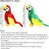 2PCS Cute Parrot Stuffed Animal Plush Bird Toy, 7.9" Doll Gifts for Girls Boys
