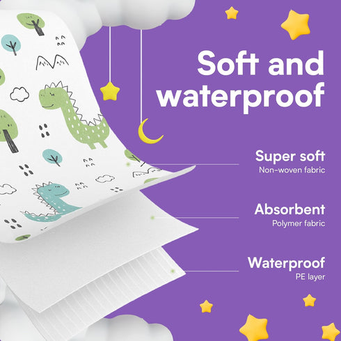 Eli with Love Individually Wrapped Disposable Bibs - Waterproof Baby Feeding Bibs