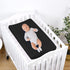 PHF Baby Changing Pad Covers for Boys Girls, 2 Pack Ultra Soft Microfiber Sheets for Most Changing Pads, Black & Black