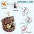 PYBUG Glitter Round Pacifier Storage Case, Polyester & TPU Lined with Hook Buckle, Pacifier Container Box for Baby