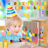 3+ 3D 3 4 5 6 7 10 JONEG Games for Year Olds Kids- Wooden Stacking Puzzles - Brain Teasers Russian Blocks Board - STEM