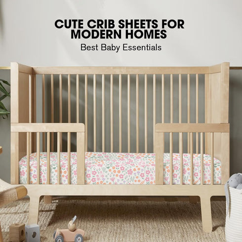 2 Pack, 52"x28"x8", Little Grape Land Crib Sheets Microfiber Fitted Crib Sheet for Standard Crib Mattress Soft