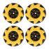 Mecanum Wheel 48mm Omni Directional Electric Motors Parts for Smart Robot Car Accessories DIY Components, 2 Pairs.