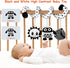 Baby Spiral Hanging Stroller and Car Seat Toys for Babies 0-6 Months, Plush Activity Toys for Bed Bassinet Crib