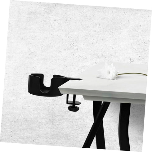 PRETYZOOM Clip Desk Cup Holder Sturdy Table Side Clamp for Multi-use for Office Gaming Desks and Classrooms Convenient