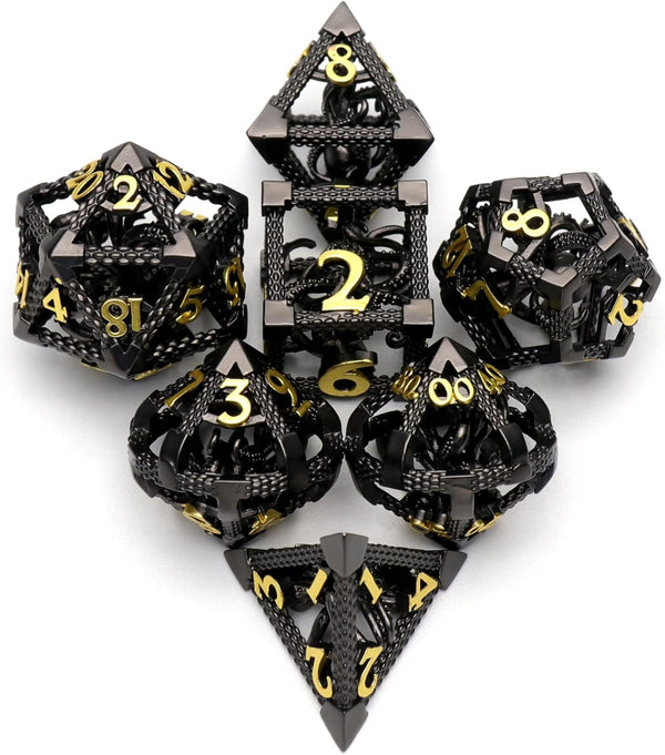 DND Dice, Dungeons and Dragons Metal Dice Set Polyhedral Role Playing Gaming