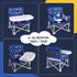 6-36 Portable Baby Chair, Folding Booster Seat with Tray for Dining Table Compact Camping Chair for Lawn Beach Travel