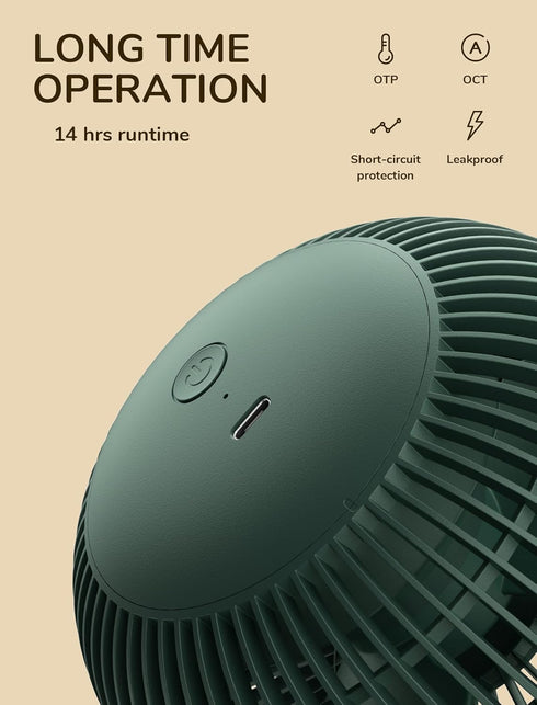 4000mAh 4 14 JISULIFE Clip on Baby Stroller Fan, Battery Operated, Portable Personal Small, Quiet & Narrow Slot Design
