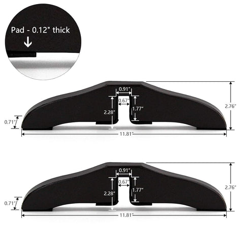 WELLAND Support Feet for 360 Degree Configurable Gate Collection, Espresso, A Pair