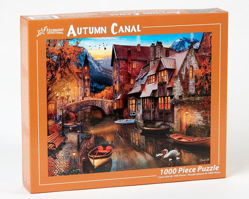 Vermont Christmas Company 1000 Piece Autumn Canal Jigsaw Puzzle