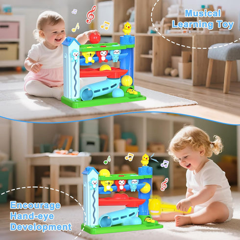 Hammer 1-2 6-9,9-12,12-18,18-24+ Ussybaby Toddler Musical Toys, Light-Up Baby Musical Toy for Year Old Boys