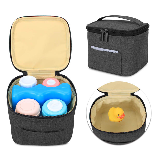 Luxja Breastmilk Cooler Bag, Leakproof for 4 or 5 Ounce Bottles, Black