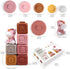 Nueplay 13 Pcs Building Circle & Blocks, Stacking Baby Toys with Horse Figure, Teething Gifts for 6-18 Months