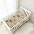 miaozhen 1 Pack 52x28 Cotton Crib Sheets for Baby Boys Girls Comfy Breathable Naughty Grassland Brown Bear Playard