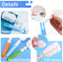 Set 4 (4 4 Bottle Brush Sponge Cup Brush with Replacement Brush Head Portable Long Handle Water Bottle Cleaner Brush