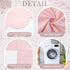 Hahafelt 28"x 52" 14" 4-Sided Pink Scalloped Crib Skirt with Drop Pleated Dust Ruffle with Split Corners for Baby Boys