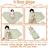 6 Set 100% 31.5" Ramede Baby Swaddle Blanket and Hat, Cotton Newborn Receiving Blanket Wrap with Headband, Soft