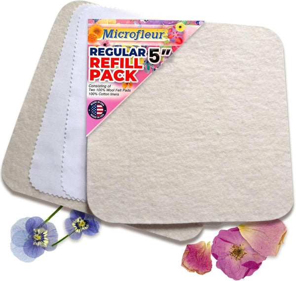 Microfleur Regular Microwave Flower Press Refill Pack, 5" (13 cm), Creative Pressing Accessory