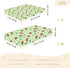 miaozhen 1 Pack 52x28 Cotton Baby Crib Sheets for Boys Girls Soft Breathable Green Playful Ladybugs Toddler Mattress