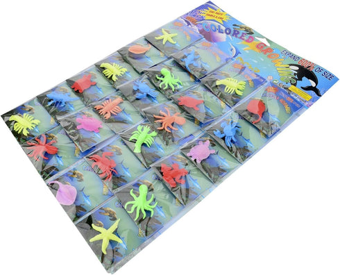24 Pack Sensory Jelly Water Growing Sea Life Creatures, Fun Educational Learning Toy for Children
