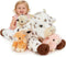 Tezituor Large Lamb Stuffed Animal Toys Sets, 22 Inch Mommy Spot Lamb