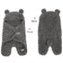 0-3 8-13 lbs BlueSnail Newborn Receiving Blanket Baby Sleeping Wrap Swaddle Months, (Gray)