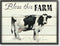 Stupell Industries Bless This Farm Country Phrase Grazing Dairy Cow
