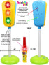 Kiddie Play Traffic Light Toy - Lights and Sounds for Kids Cars and Bikes