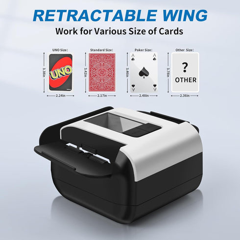 AutoAli 2 2000 10, Decks Quiet & Rechargeable Card Shuffler, MAh Rapid Shuffling Automatic Electric Shuffler for Casino