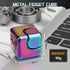 LNCOJOLM Fidget Spinner Cube Toy for Teen Adult Kid, Metal Fidget Block Hand Spinner for Stress Relief, Cool Stuff EDC