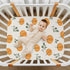 KICPOAY 39 27 Fitted Crib Sheets Halloween Pumpkin Fall Orange Stretchy Portable Playard Sheets for Baby Toddler