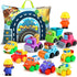 bessome Soft Rubber Cars Toy for 1+ Year Old Boy with Playmat