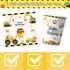 96PCS 24 Construction Birthday Party Supplies,Construction Party Decorations Includes Plates, Cups, Napkins, Truck