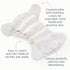 3-Pack, 1 (7-17lbs) Esembly Cloth Diaper Inner - Organic Cotton Fitted Diaper- Soft, Ultra-Absorbant, Trim-Fitting