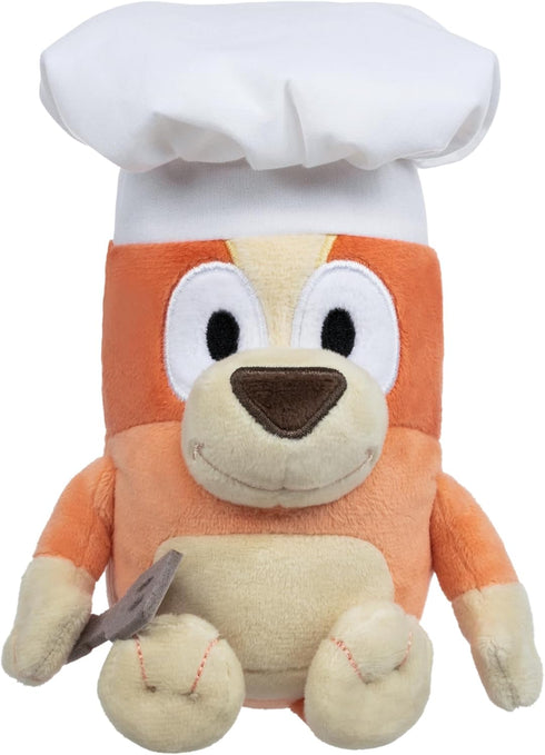 Bluey Friends Plush Soft Toy, Chef Bingo with Chef Hat and Spatula