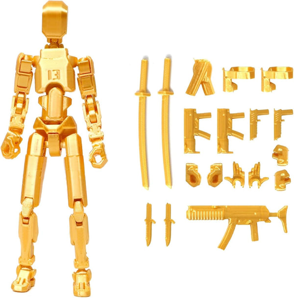 T13 Action Figure, Titan 13 3D Printed Action Figure, Lucky 13 Action Figure, Nova 13 Dummy 13 Action Figure