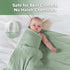 2-Pack 100% 47 47 haakaa Muslin Swaddle Blankets, Cotton Double Layer, Breathable Lightweight Receiving Blanket Wrap