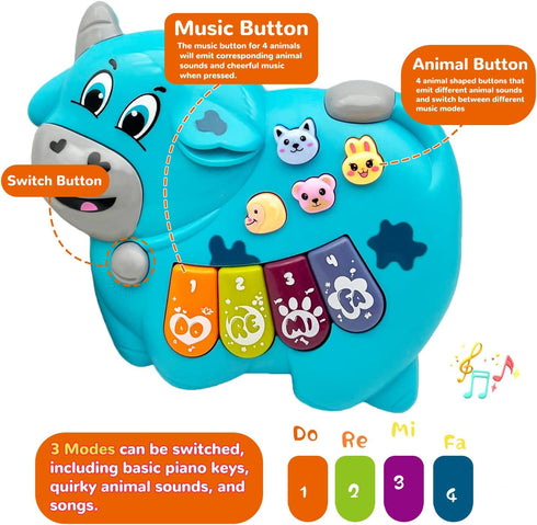 WSCGJCL 2 2 3 18 Baby Musical Toys Piano for Year Old Girls Boys Toys Age Light Up Music Learning Toys for Toddlers