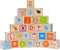 Montessori Mama Wooden Blocks for Toddlers 1-3 - Large 1.6" Hardwood Stacking