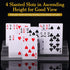 2 Pcs Playing Card Holders - Acrylic Organizers with 4 Slots for Seniors and Adults, 10 x 2.3 x 2.3 Inch